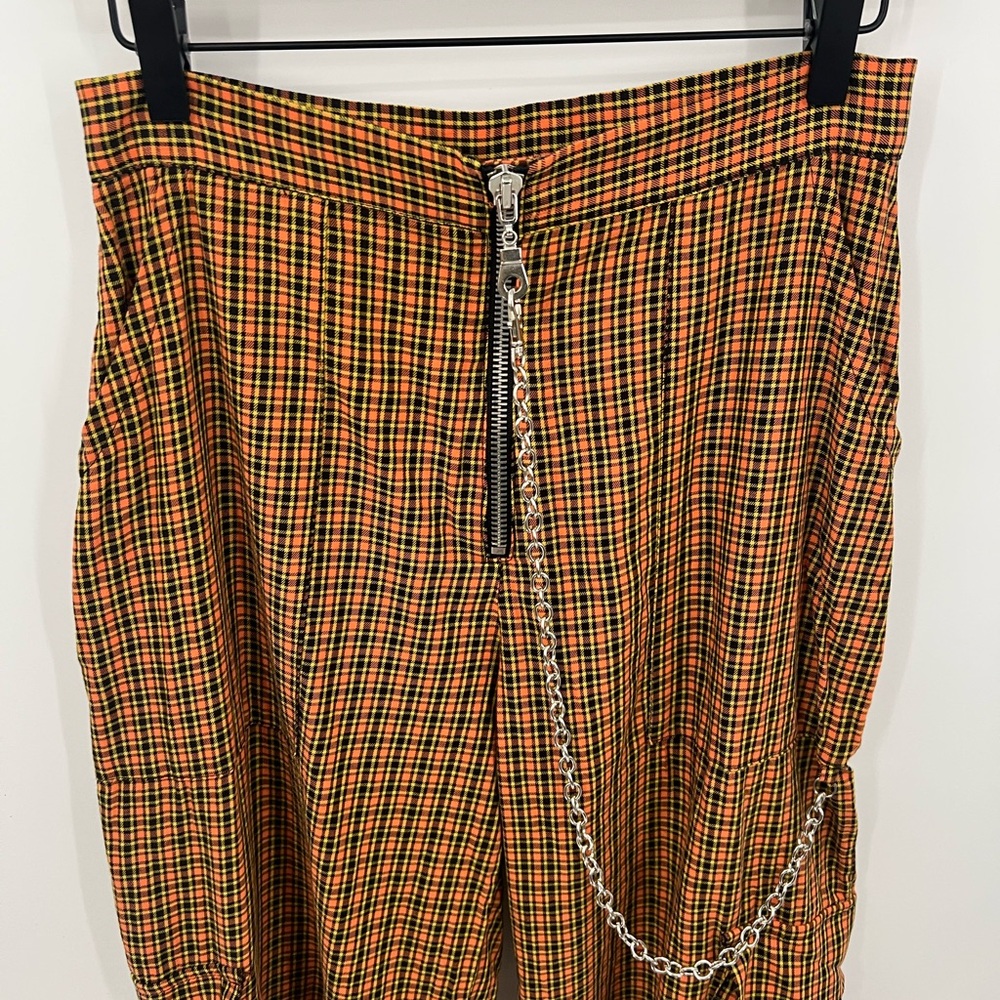The Ragged Priest plaid print utility cargo pant - Picture 3 of 9